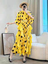 HEYFANCYSTYLE Women's Luxury Premium Fit Japanese Pleated Midi Dress for Party